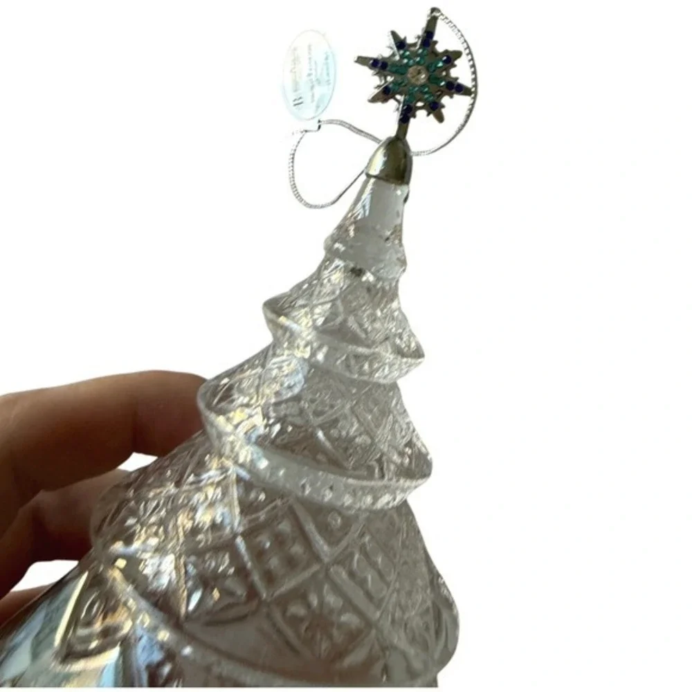 Thomas Kinkade 2022 Crystal Christmas Tree Ornament‎ w/ Box